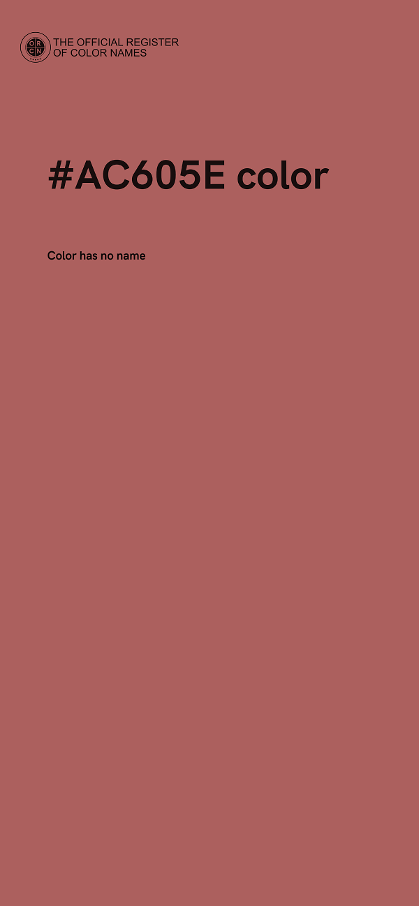 #AC605E color image