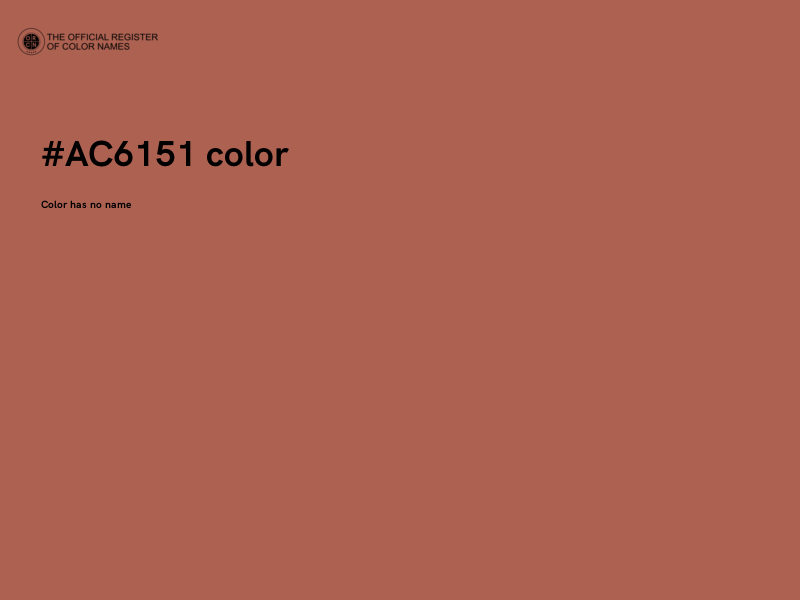 #AC6151 color image