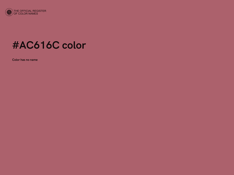 #AC616C color image