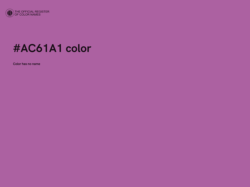 #AC61A1 color image