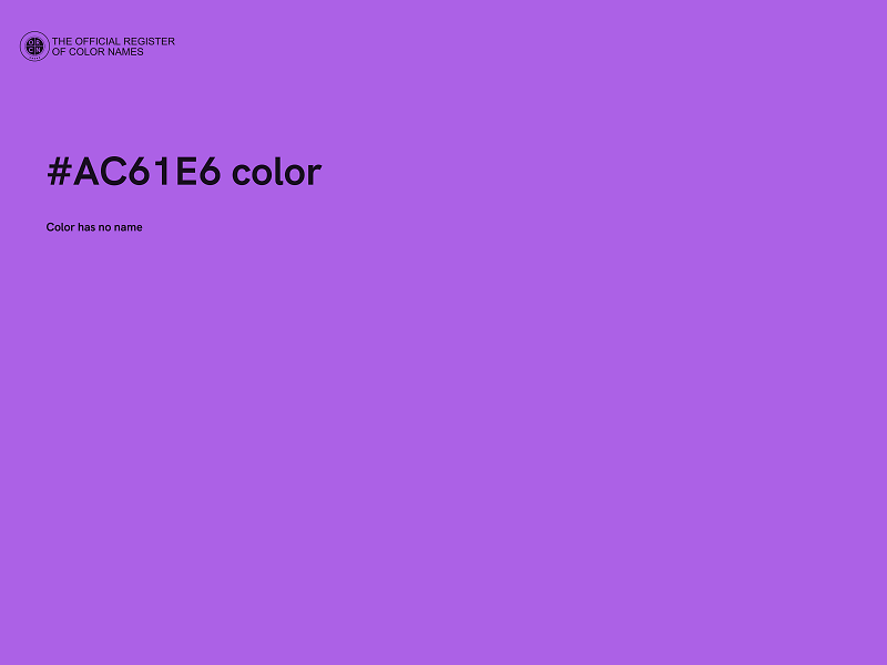 #AC61E6 color image