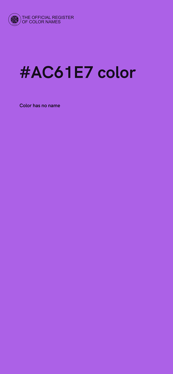 #AC61E7 color image