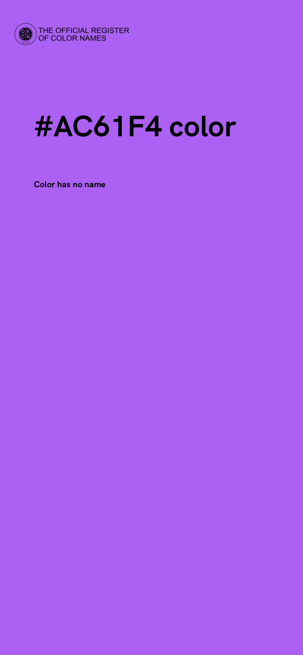 #AC61F4 color image