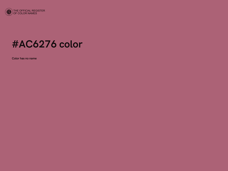 #AC6276 color image