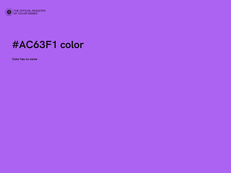 #AC63F1 color image