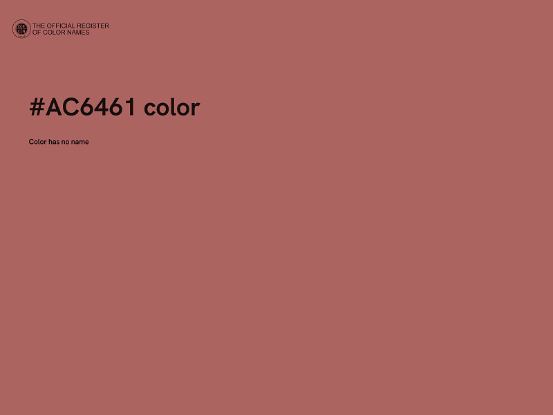 #AC6461 color image