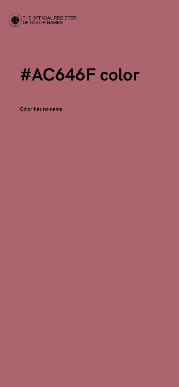 #AC646F color image