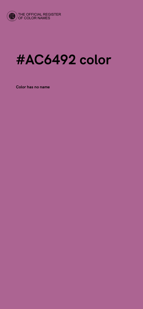 #AC6492 color image