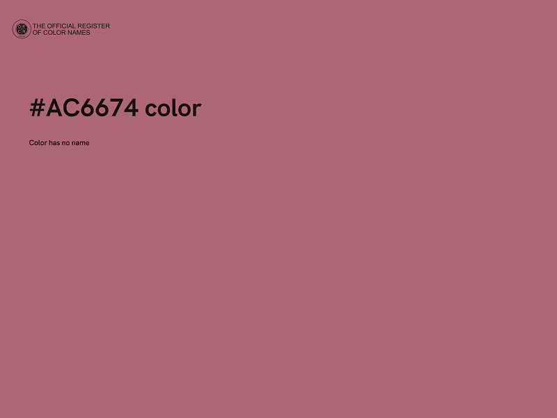 #AC6674 color image