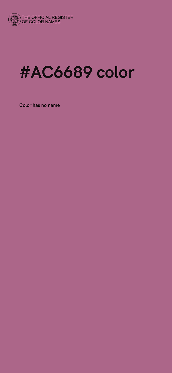 #AC6689 color image