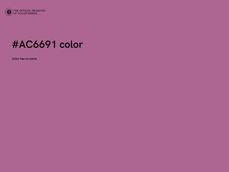 #AC6691 color image