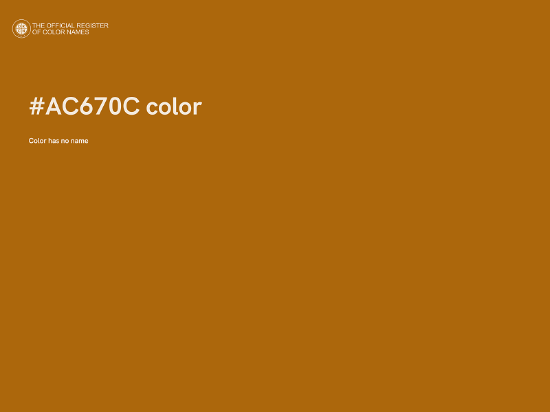 #AC670C color image