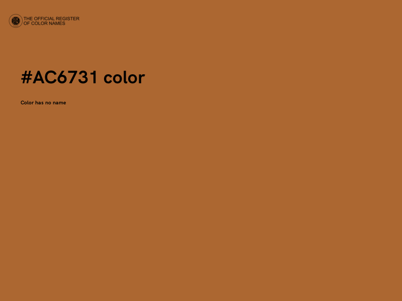 #AC6731 color image