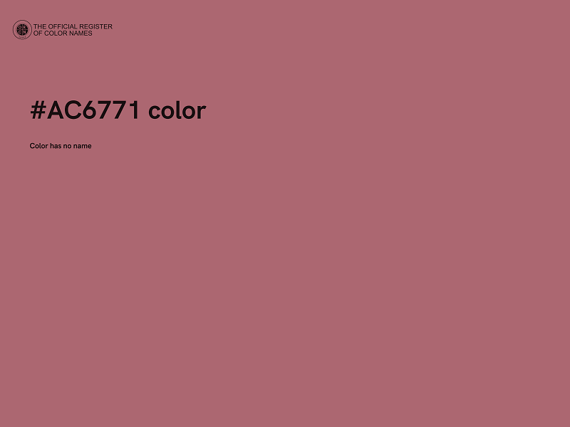 #AC6771 color image