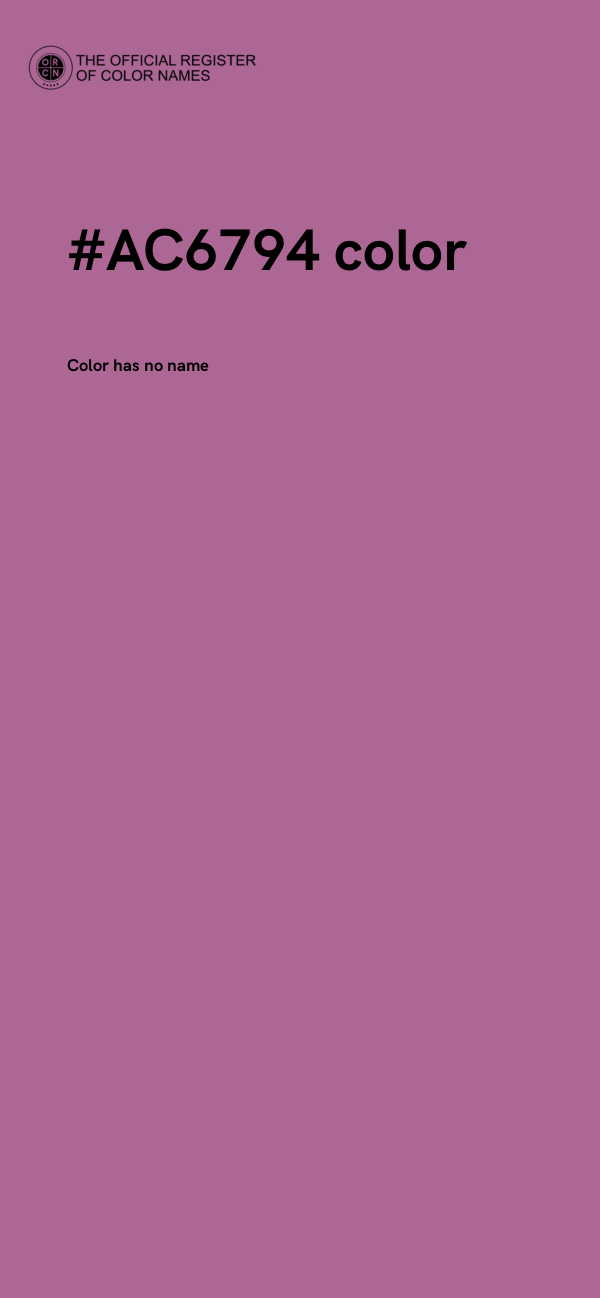 #AC6794 color image