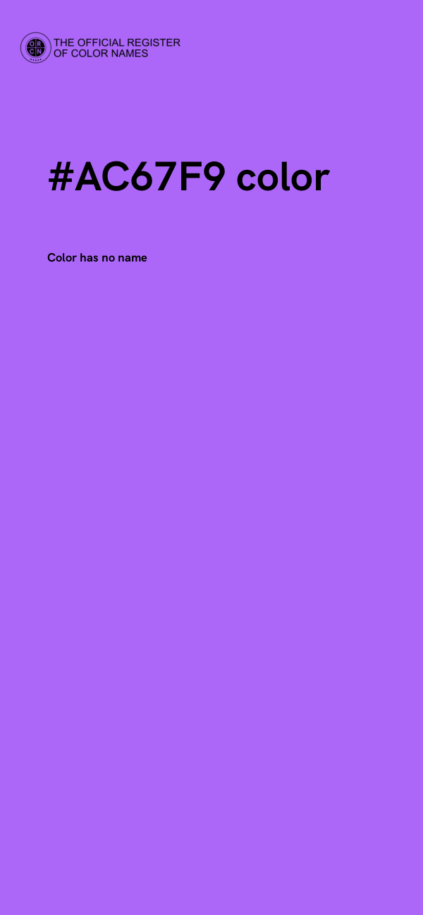 #AC67F9 color image