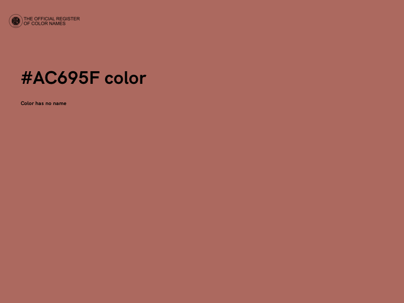 #AC695F color image