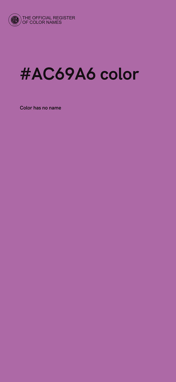 #AC69A6 color image
