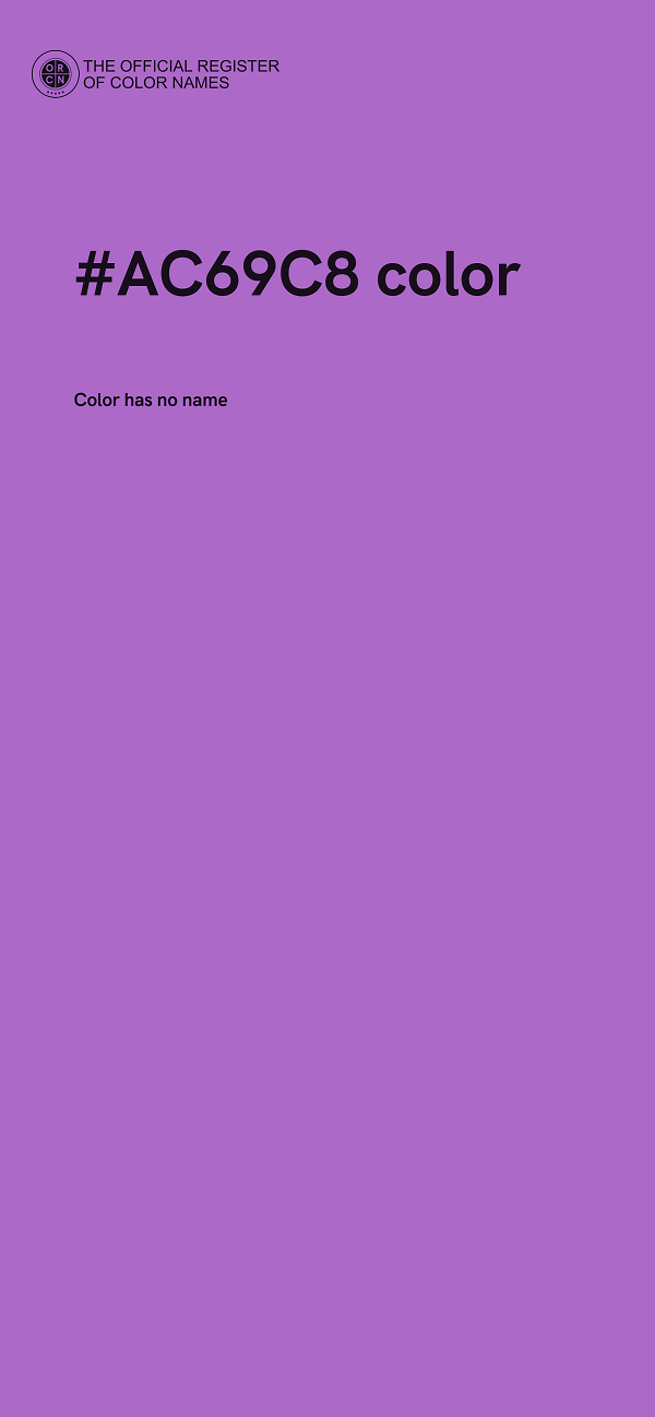 #AC69C8 color image