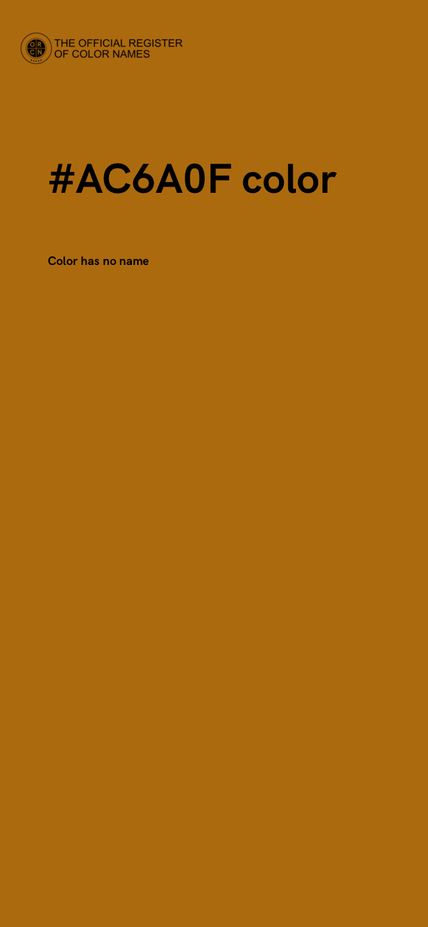 #AC6A0F color image