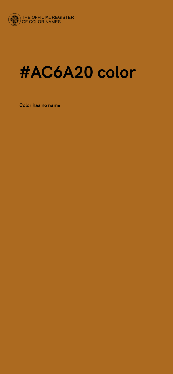 #AC6A20 color image