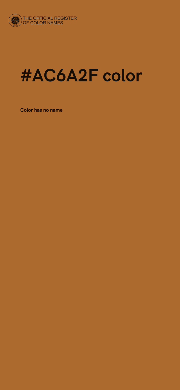 #AC6A2F color image