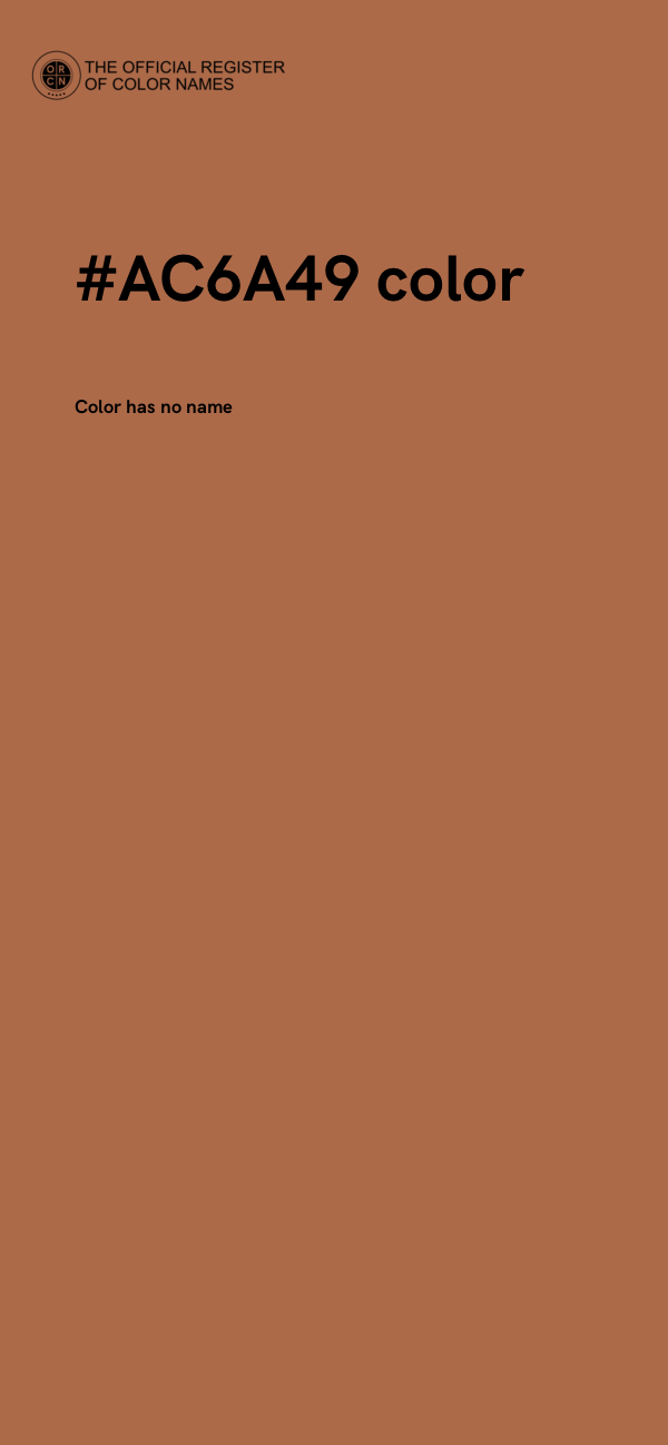#AC6A49 color image