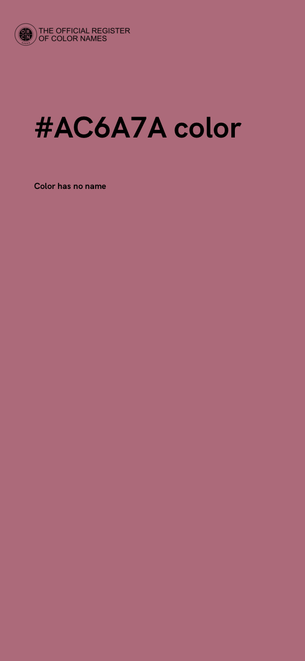 #AC6A7A color image