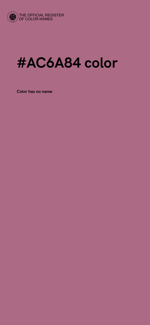 #AC6A84 color image