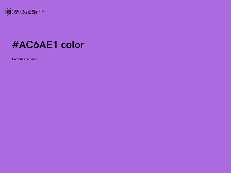 #AC6AE1 color image