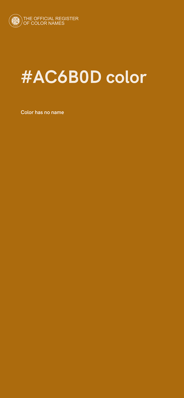 #AC6B0D color image