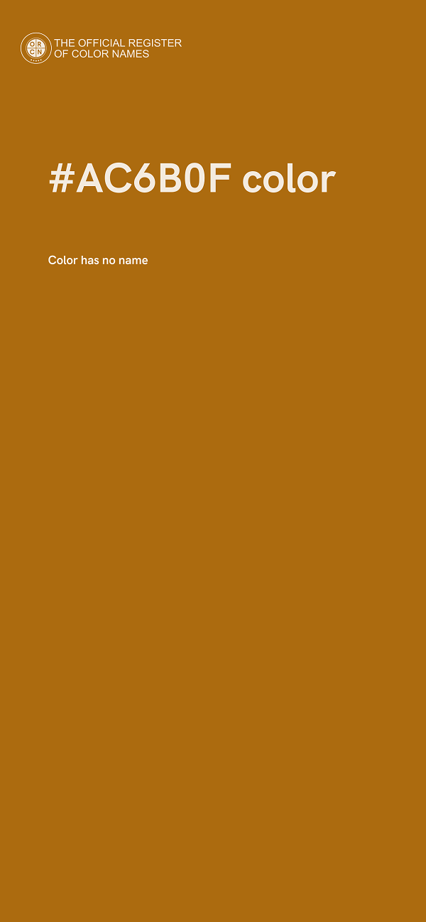 #AC6B0F color image
