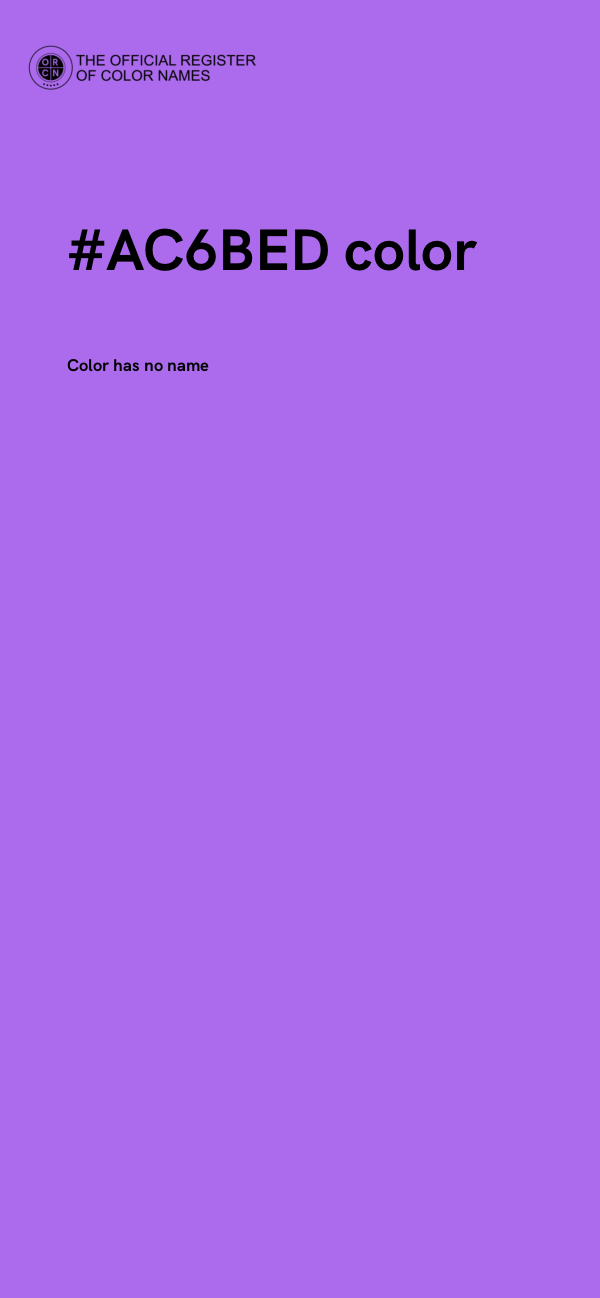 #AC6BED color image