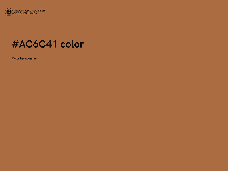 #AC6C41 color image