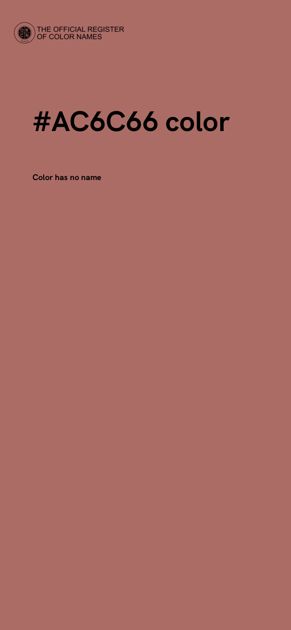#AC6C66 color image