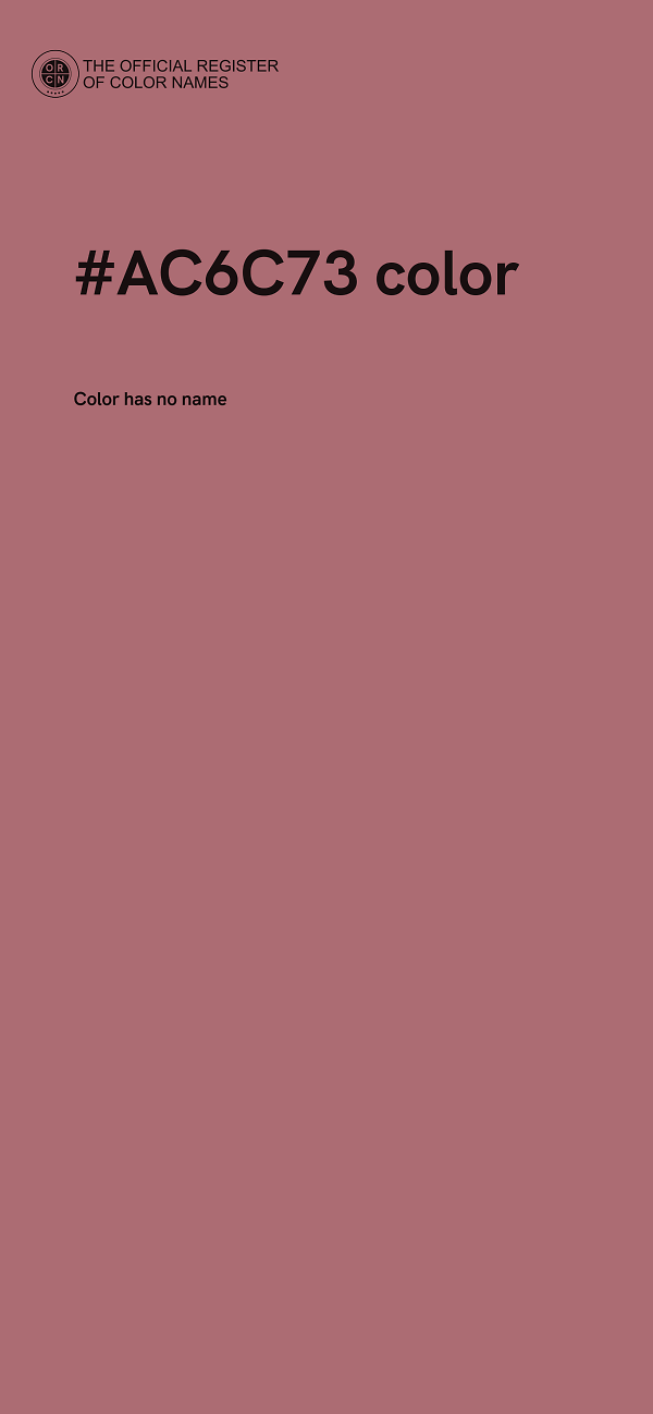 #AC6C73 color image
