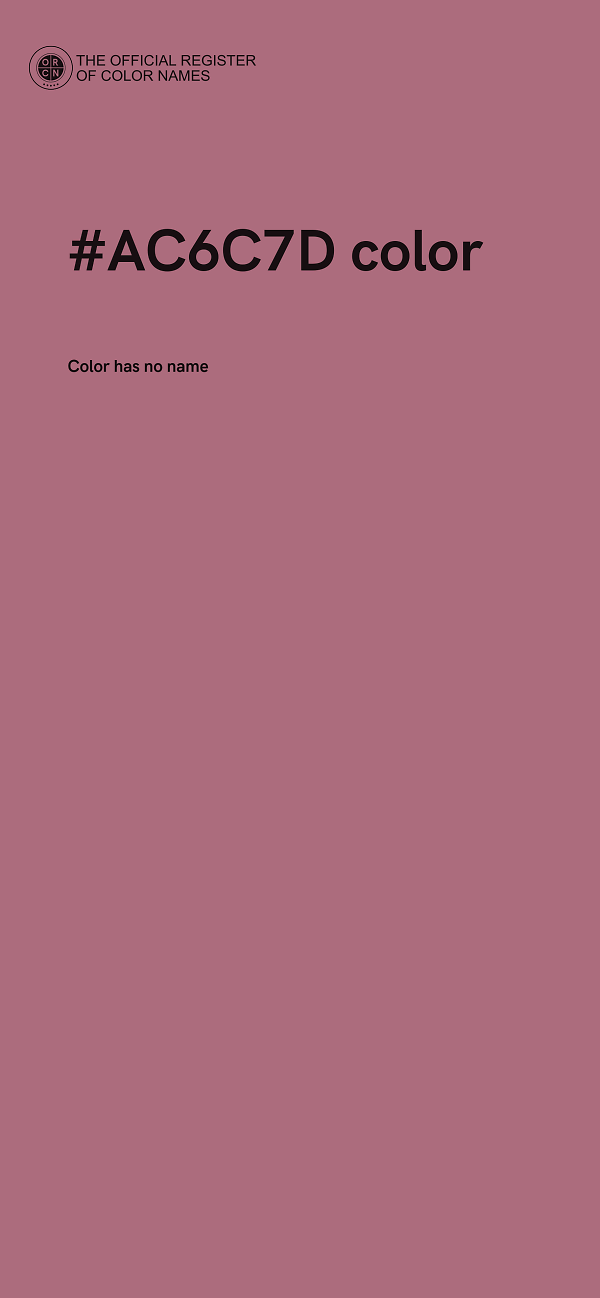 #AC6C7D color image