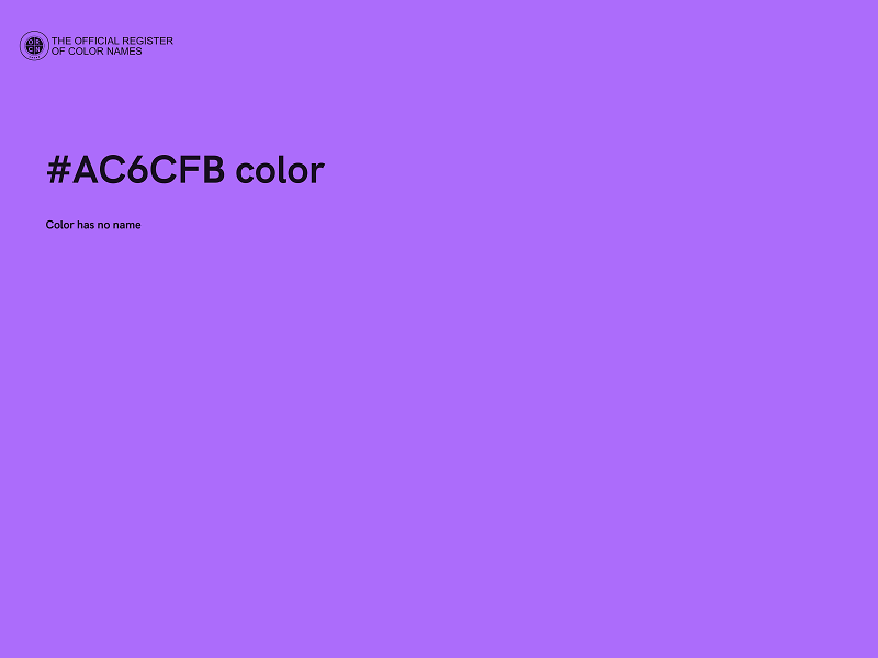 #AC6CFB color image