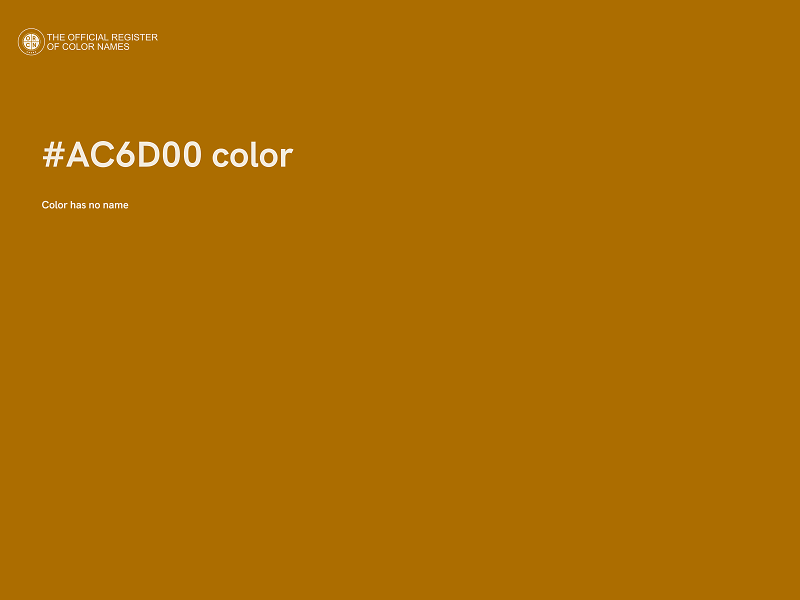 #AC6D00 color image