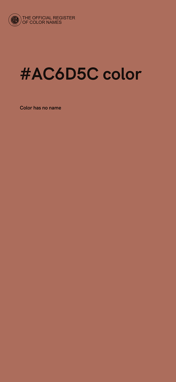 #AC6D5C color image
