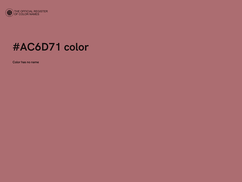 #AC6D71 color image