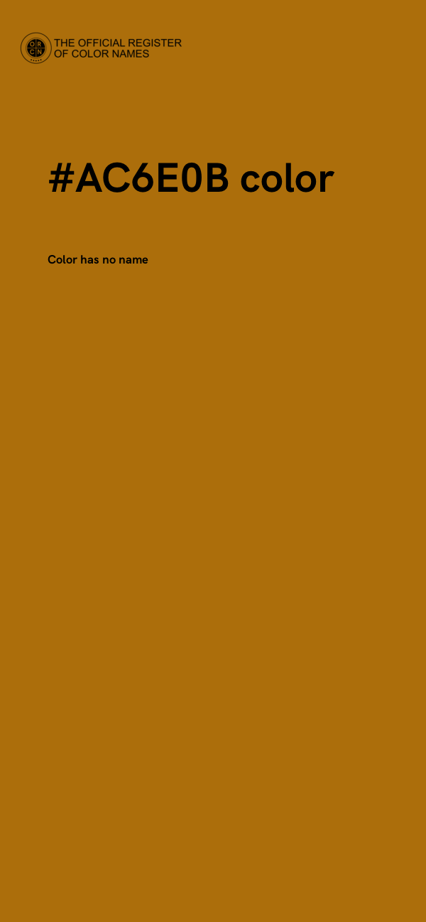 #AC6E0B color image