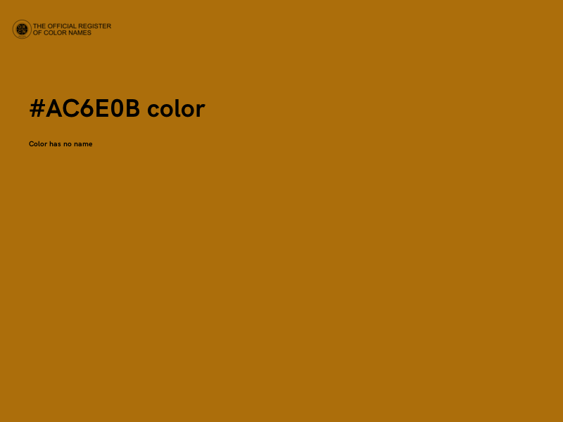 #AC6E0B color image