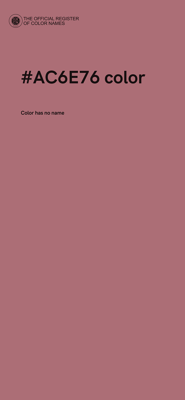 #AC6E76 color image