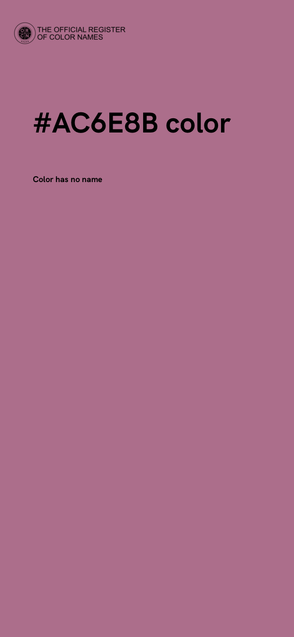 #AC6E8B color image