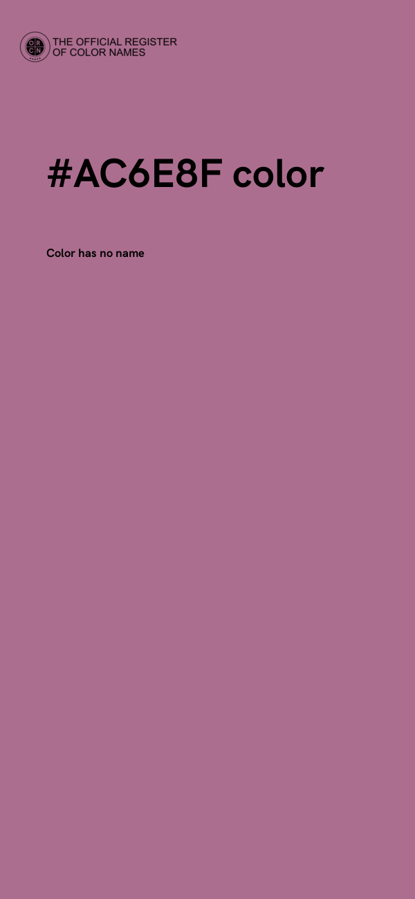 #AC6E8F color image