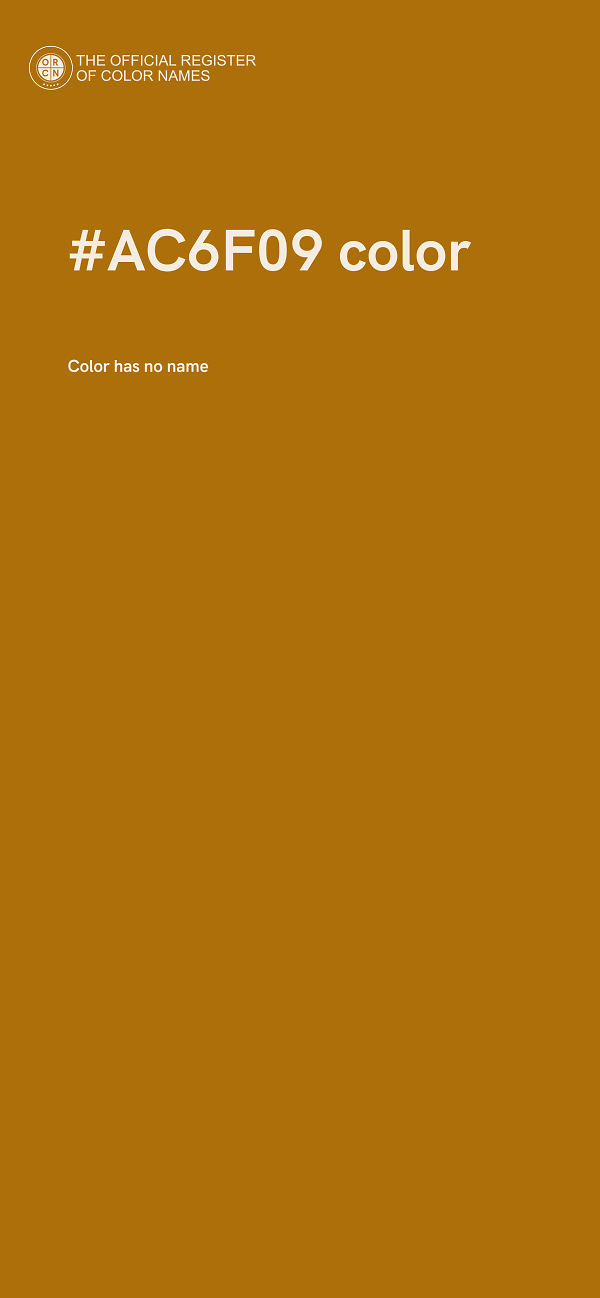 #AC6F09 color image