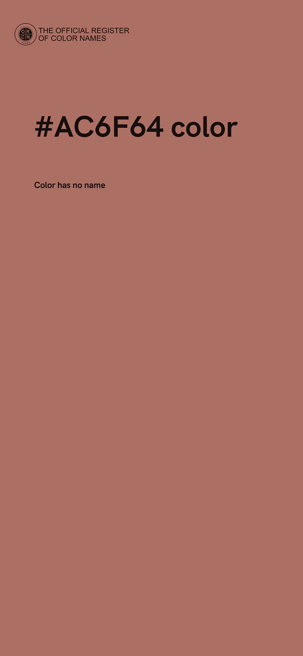 #AC6F64 color image