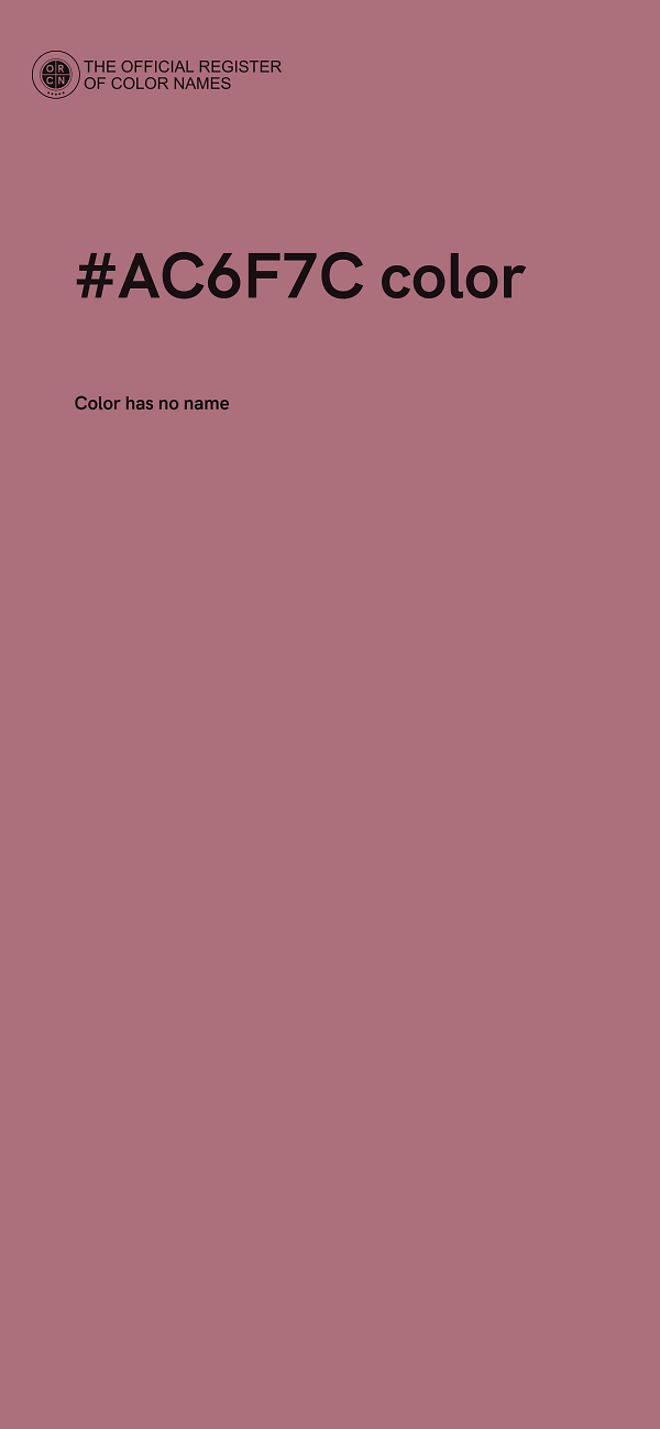 #AC6F7C color image