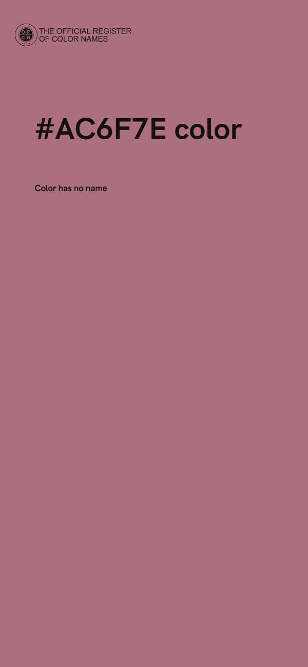 #AC6F7E color image